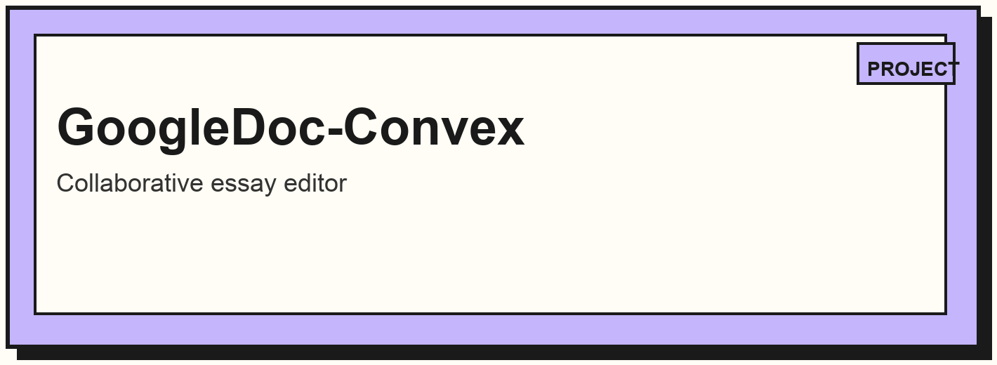 GoogleDoc-Convex